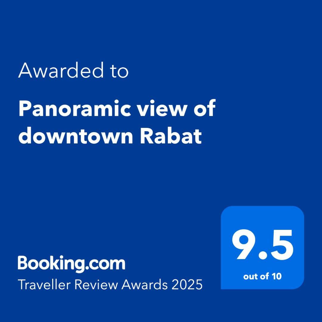 Panoramic View Of Downtown Rabat Apartment Exterior photo